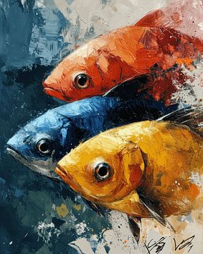 Kleurrijke vissen van Studio Allee