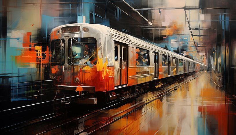 New york metro abstract van TheXclusive Art
