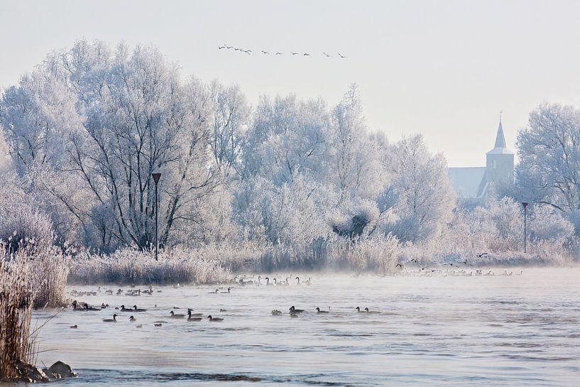 Winter an der IJssel von Evert Jan Kip