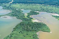Aerial photo green Oostvaardersplassen