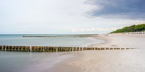 Ostsee - Buhnen am Strand von Zingst