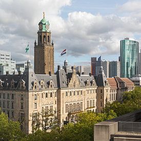 Le magnifique hôtel de ville sur le Coolsingel à Rotterdam sur MS Fotografie | Marc van der Stelt