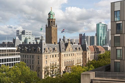 Het schitterende stadhuis op de Coolsingel in Rotterdam