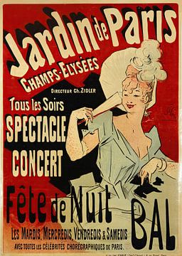 Jules Chéret - Tous Les Soirs Spectacle Concert (1890) van Peter Balan