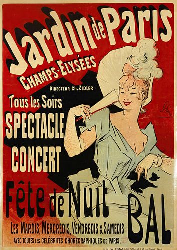 Jules Chéret - Tous Les Soirs Spectacle Concert (1890)