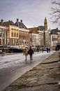 Winter op de grachten in Groningen, Nederland van Vincent Alkema thumbnail