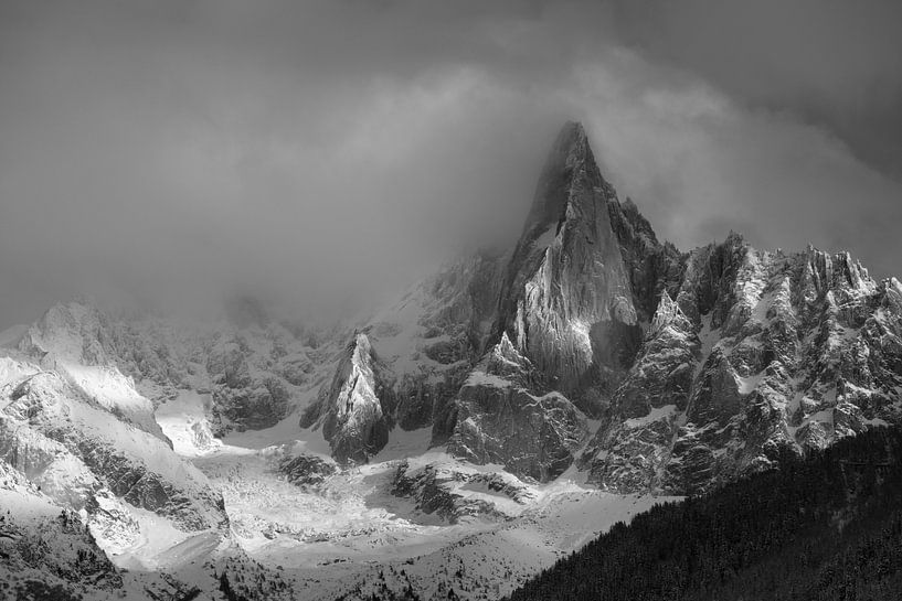 Les Drus nach dem Sturm von Menno Boermans