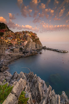Manarola Cinque Terre bei Sonnenuntergang | Italien