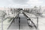 Kanal im Dorf "Locks" in "Friesland" Niederlande von Dick Jeukens Miniaturansicht