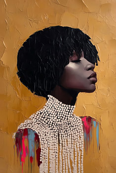 La muse moderne dorée
