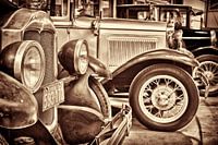 Row of classic Ford T's