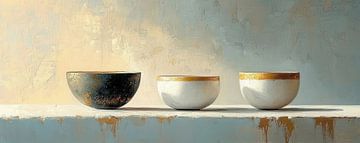 Rustieke Kommen | Golden Calm van Zen en Meer