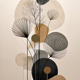 Japandi style flower arrangement by Martine Affre Eisenlohr