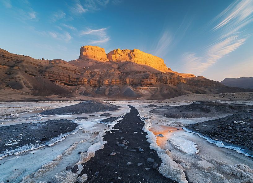 Magischer Abend an der Küstenlinie von fernlichtsicht