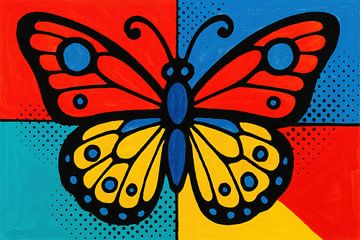 Graphic butterfly with strong contrasts by Imperial Art House