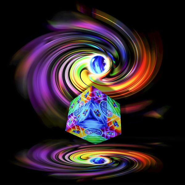 Our world a dice game by Walter Zettl