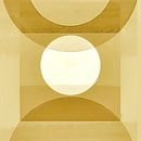 Abstrakte Pastell Formen Monochrom Gelb Gold von FRESH Fine Art Miniaturansicht