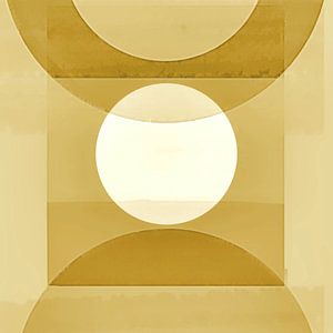 Abstrakte Pastell Formen Monochrom Gelb Gold