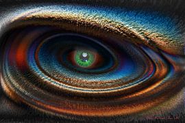 Abstraktes Auge von Lutz Roland Lehn