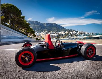 Invented car on Monaco circuit
