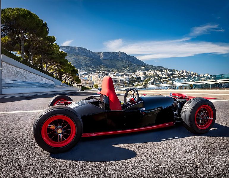 Invented car on Monaco circuit by Focus op Holland