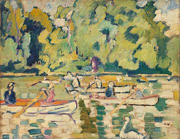 Louis Valtat - Ruderboote im Bois de Boulogne (1938) von Peter Balan