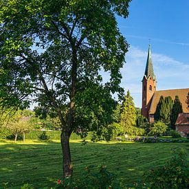 View of the church of St Clement and St Catherine in Seedorf am Sc by Rico Ködder