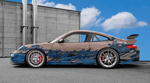 Porsche 911 GT3 Typ 997 Art Car in blue-bisque