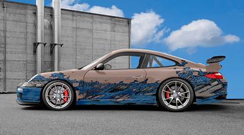 Porsche 911 GT3 Typ 997 Art Car in blue-bisque