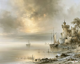 zeilschip / zeilboot van Gelissen Artworks