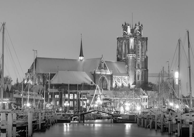 De Grote Kerk in de sneeuw von Donny Kardienaal