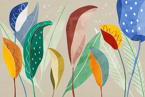 Tropisch gebladerte Landschap 2