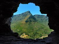 Tafelberg vanaf Lion's Head Zuid-Afrika Kaapstad