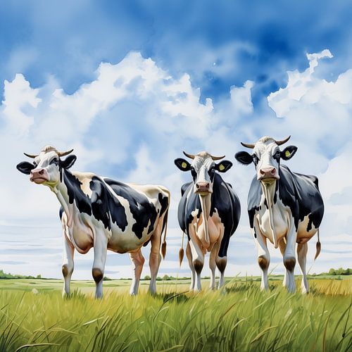 Nieuwsgierige koeien