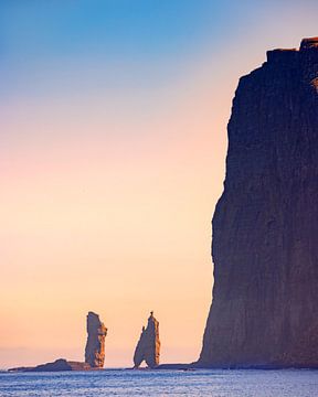 Zonsondergang op de Faeröer eilanden, Denemarken van Adelheid Smitt