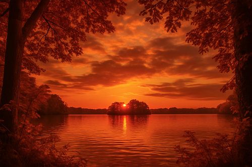 Island during Sunset