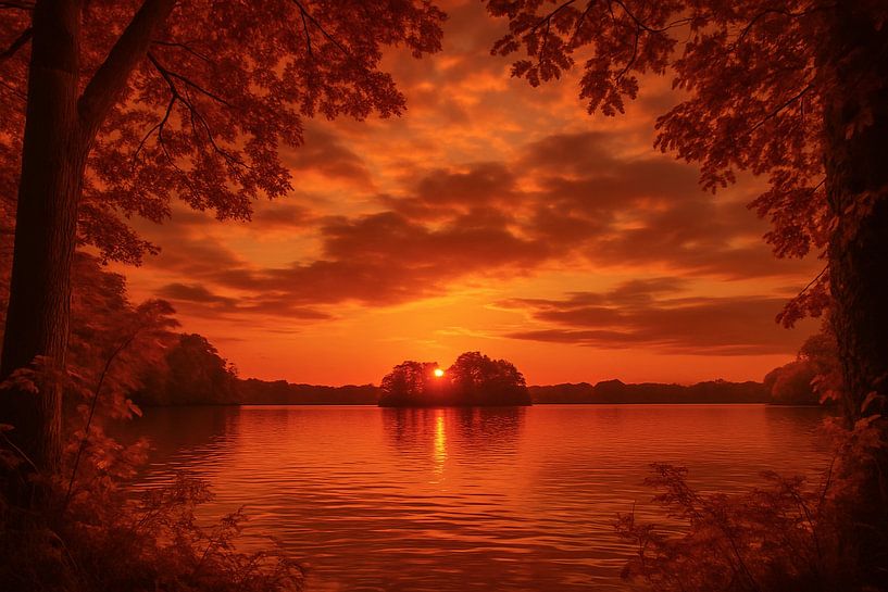 Island during Sunset by Studio Juna