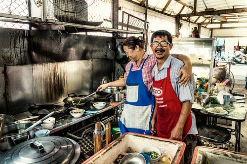 Thailand, Phuket city, straatrestaurant
