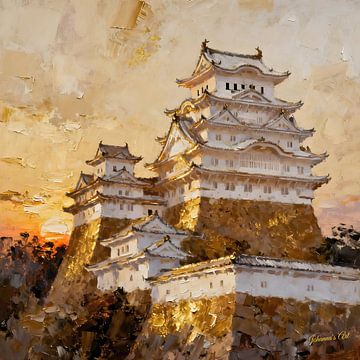 Château de Himeji, Japon sur Johannas Art Creations