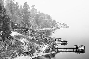 Die Küste des Okanagan-Sees im Winter