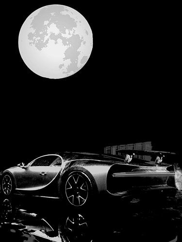 Bugatti noir et blanc