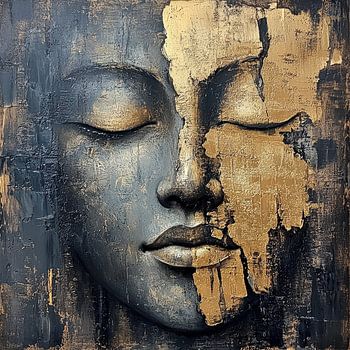 Buddha Japandi Zen Porträt