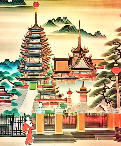 Temple complex in Vietnam, motif 2