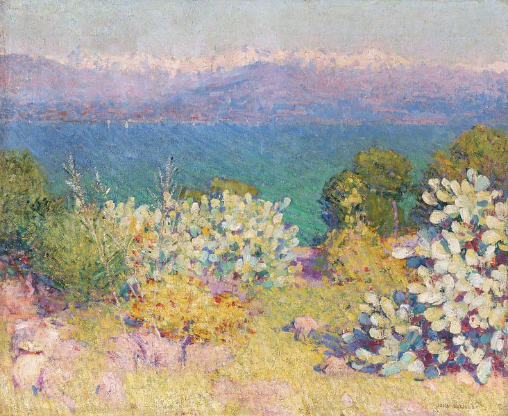 John Peter Russell~In the morning, Alpes MariTimes from Antibes by finemasterpiece