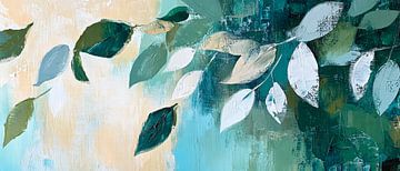 Blattmuster in sanften Farben von Poster Art Shop