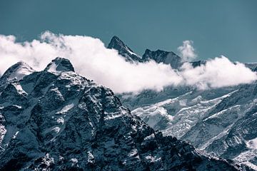 Finteraarhorn in de Berner alpen van Hidde Hageman