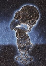 Chicken without feathers ( drawing) by Jose Lok