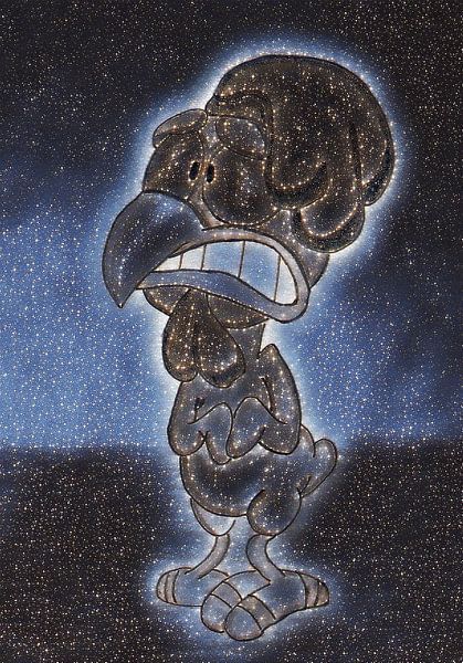 Kip zonder veren ( tekening) van Jose Lok