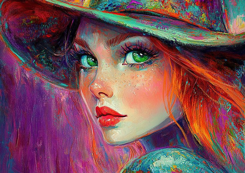 Grüne Augen von Blickfänger Gemälde