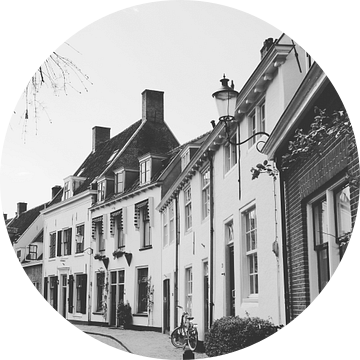 View of historical old town of Amersfoort in black/white, Netherlands van Daniel Chambers